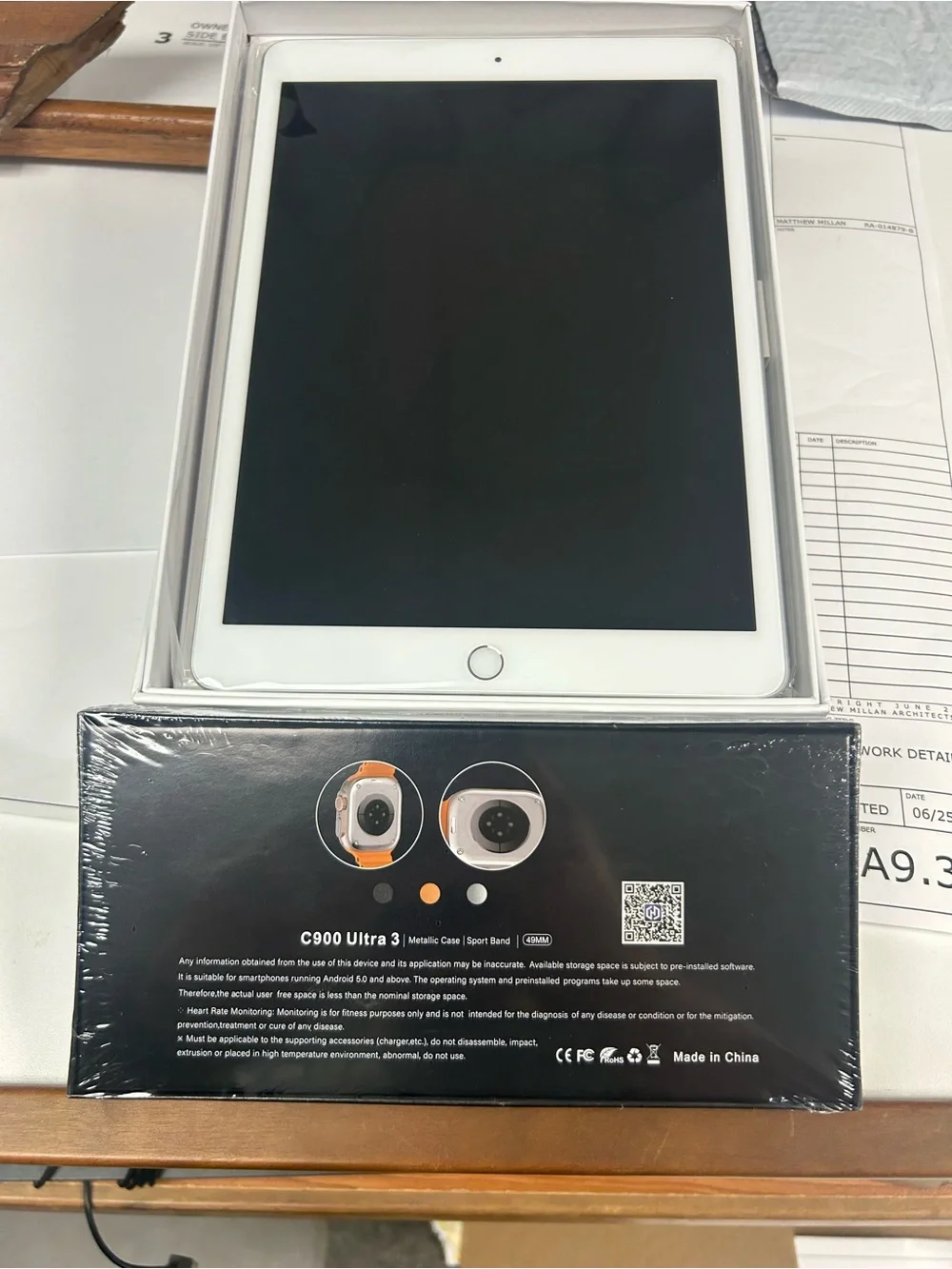 BIG C900 Ultra 3 White Tablet - Compatible with iOS & Android